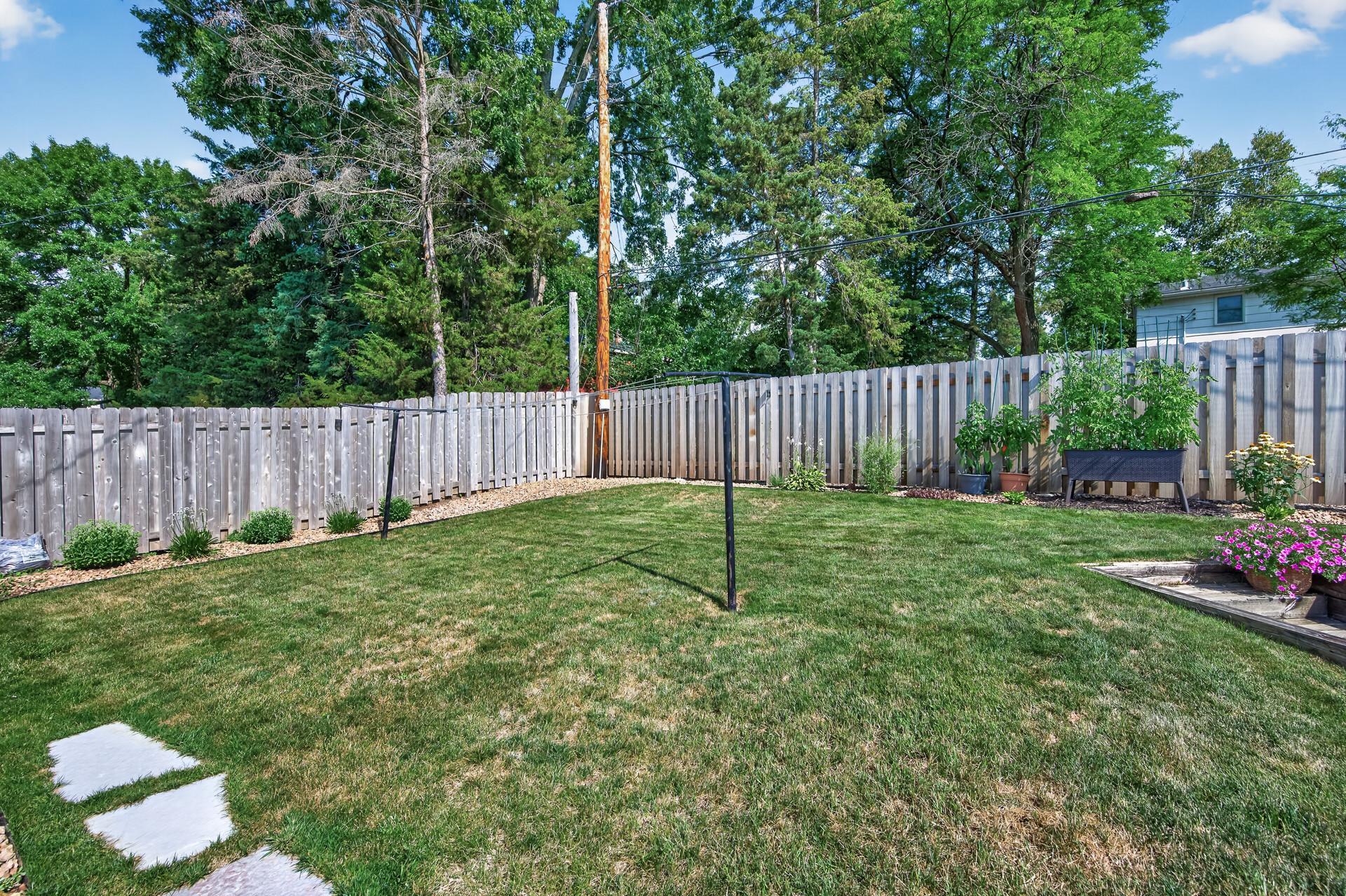 Privacy fence installed 2023.