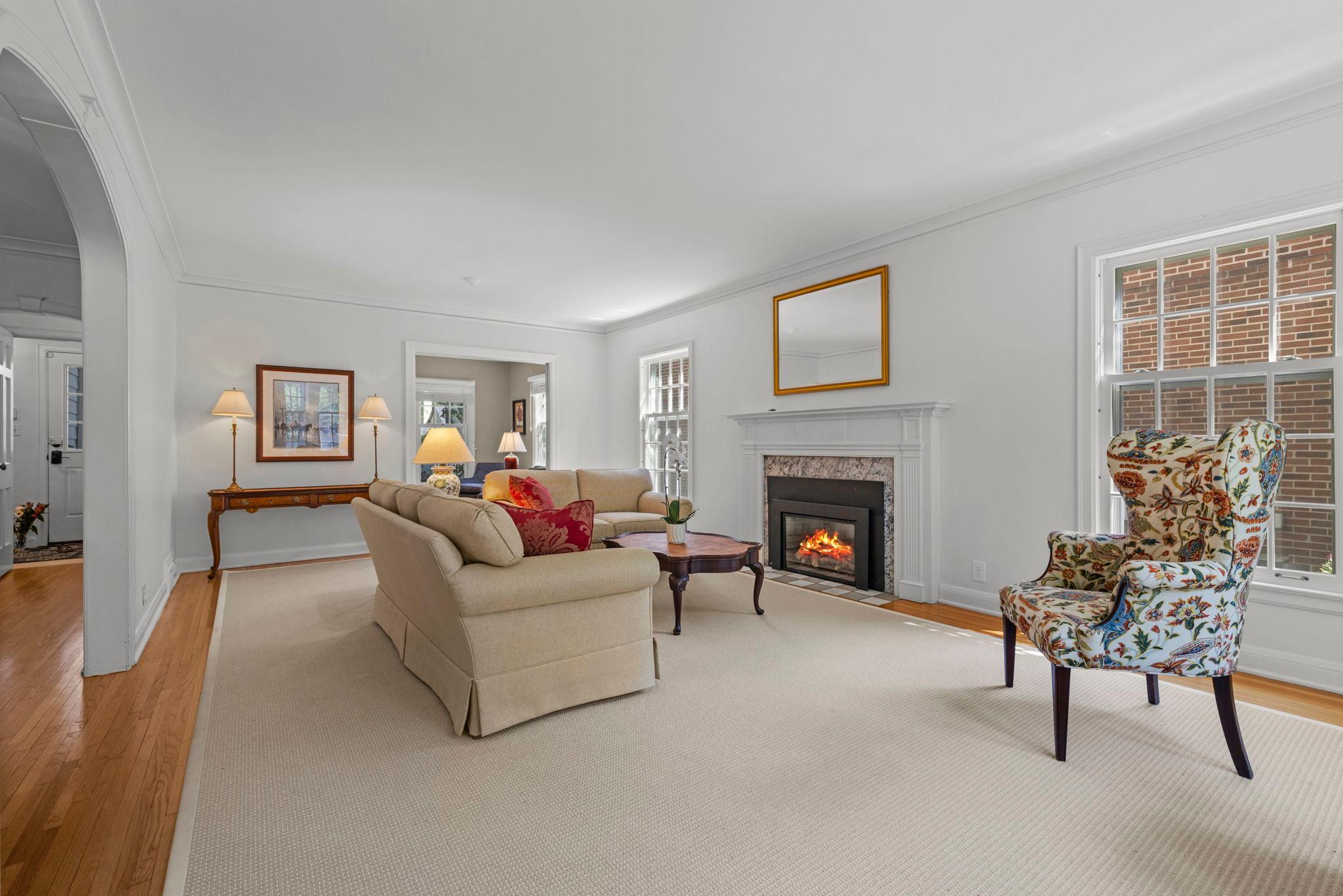 Spacious and gracious living room