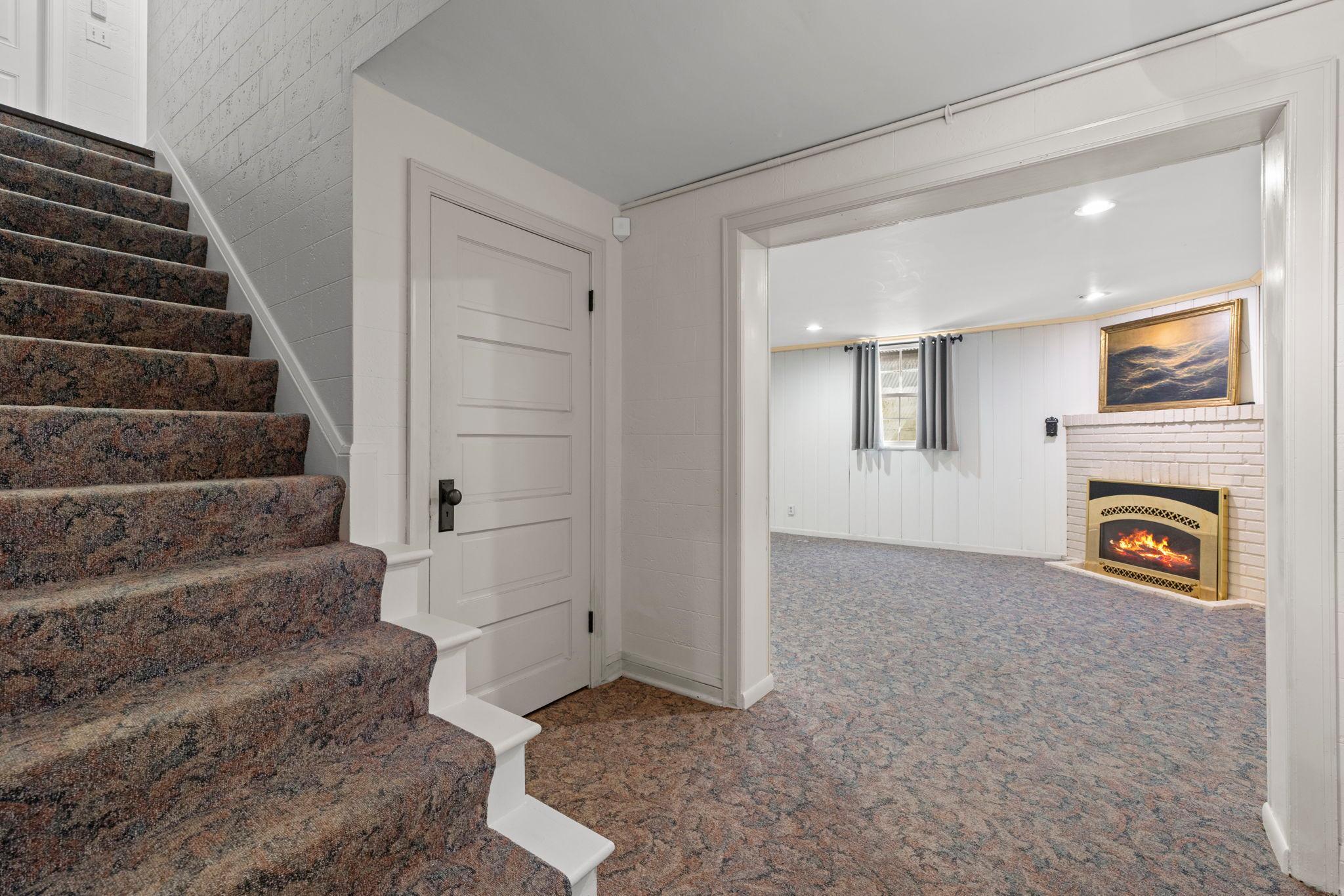 Stairs to lower level