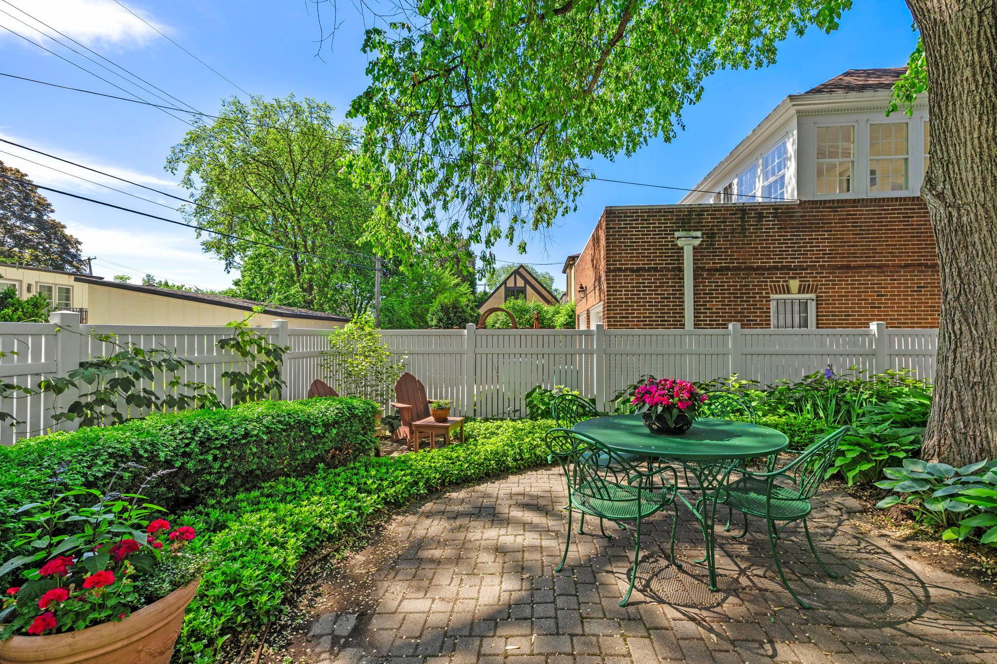 Beautiful brick rear patio
