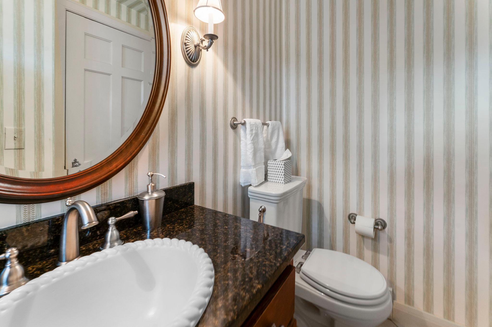 Main floor half bath