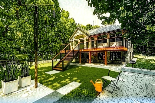 Virtual Deck, which would create an entrance, and view of the river.