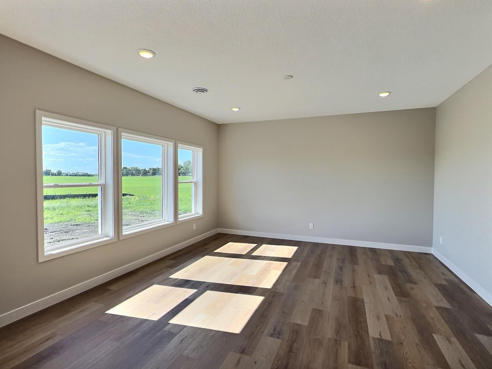 Large windows allow for lots of natural light, to flow in and you will be able to catch the sunset. Photo is of current model that is sold.