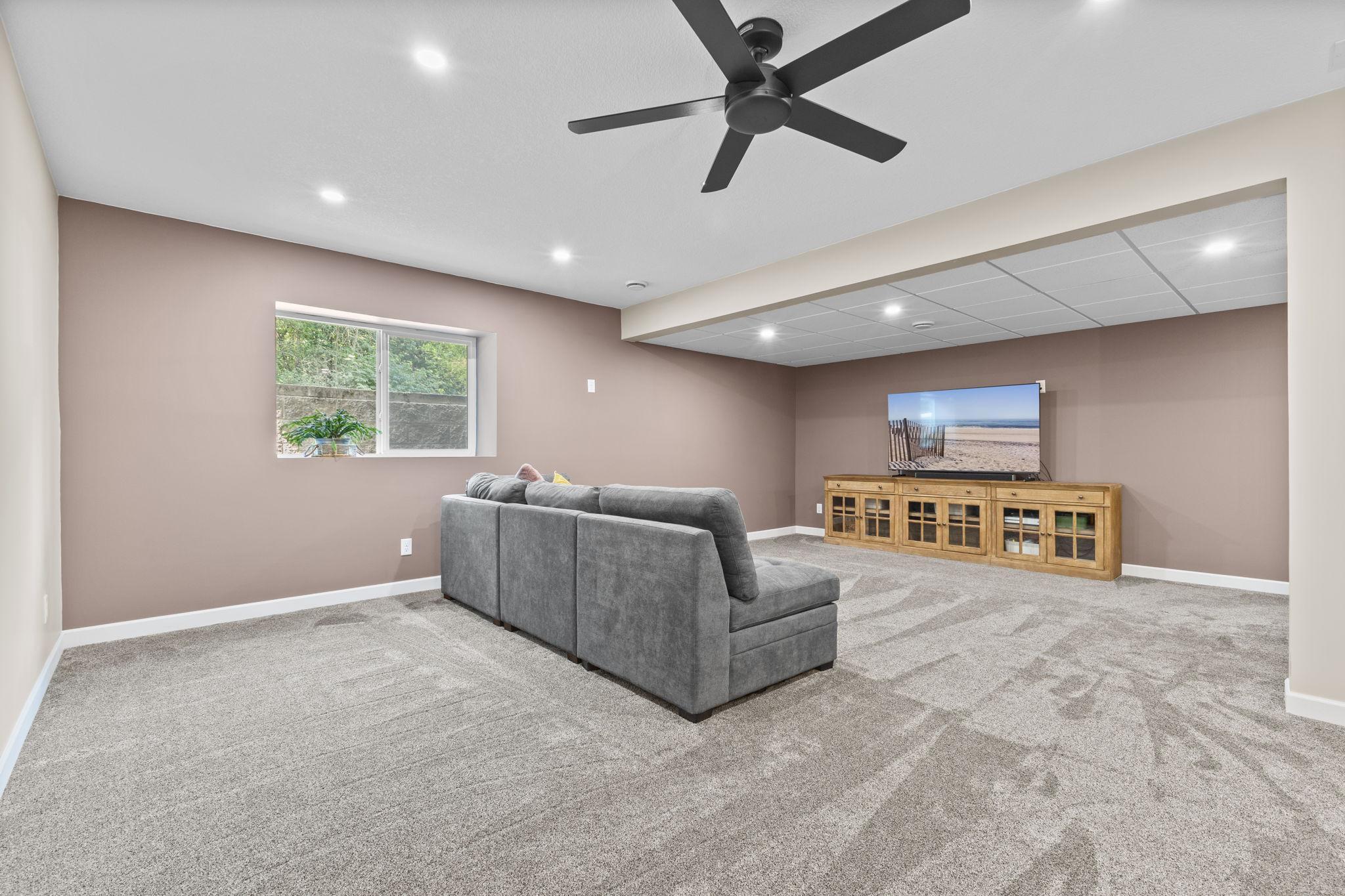 Great lower level family room
