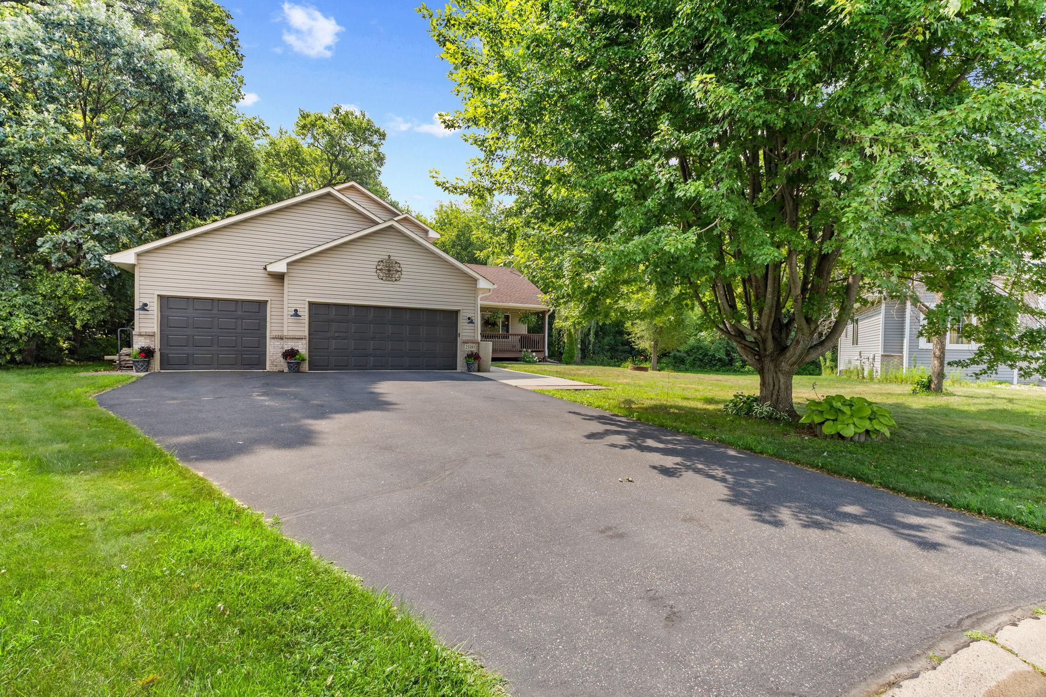Paved driveway