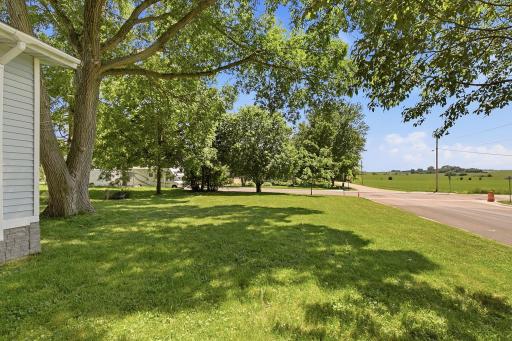 Beautiful large yard with country views.