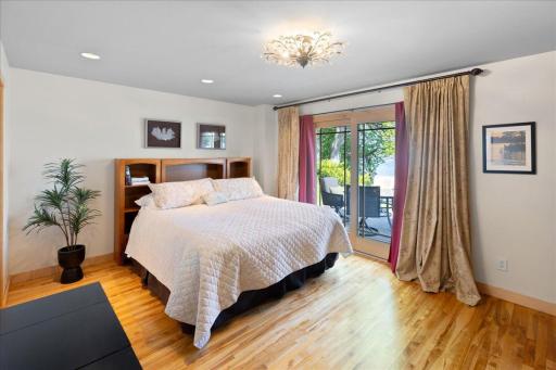 Primary Bedroom with Lake views PM & AM.