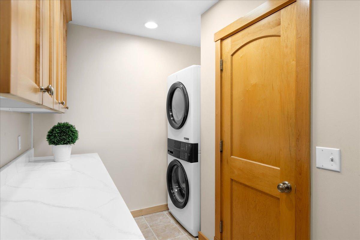 High end Washer & Dryer on the main floor level.
