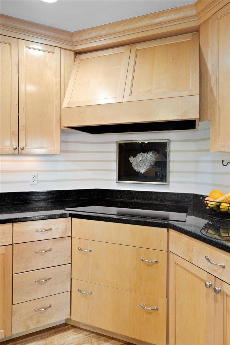 Kitchen Stove top veneration hood.