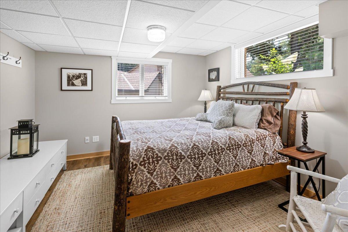 Lower level guest bedroom.