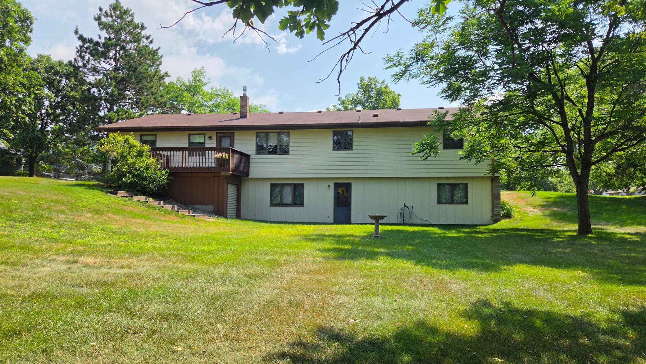 Walkout rambler - access the backyard from the main level deck or the lower level family room