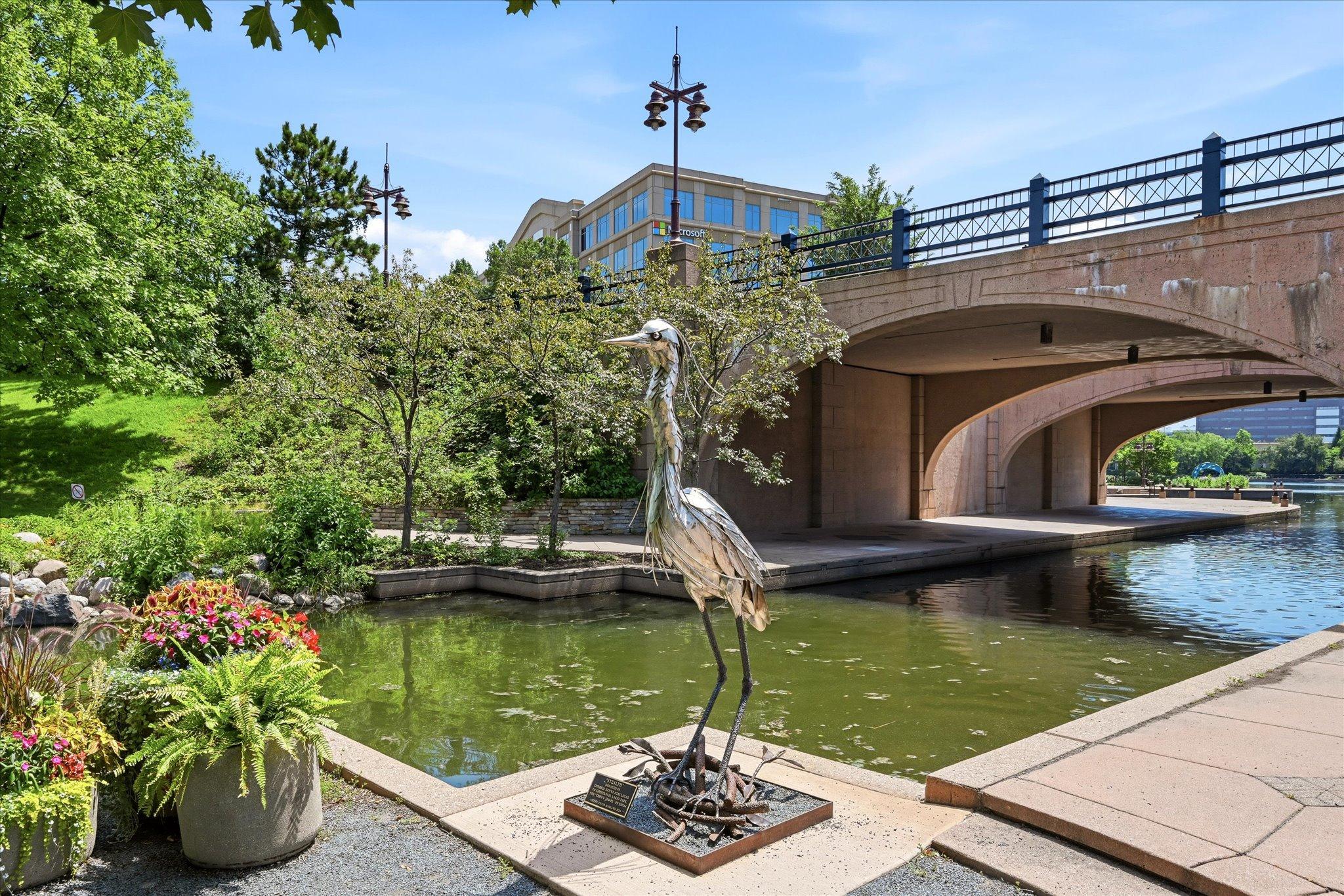 Throughout the complex you will find sculptures