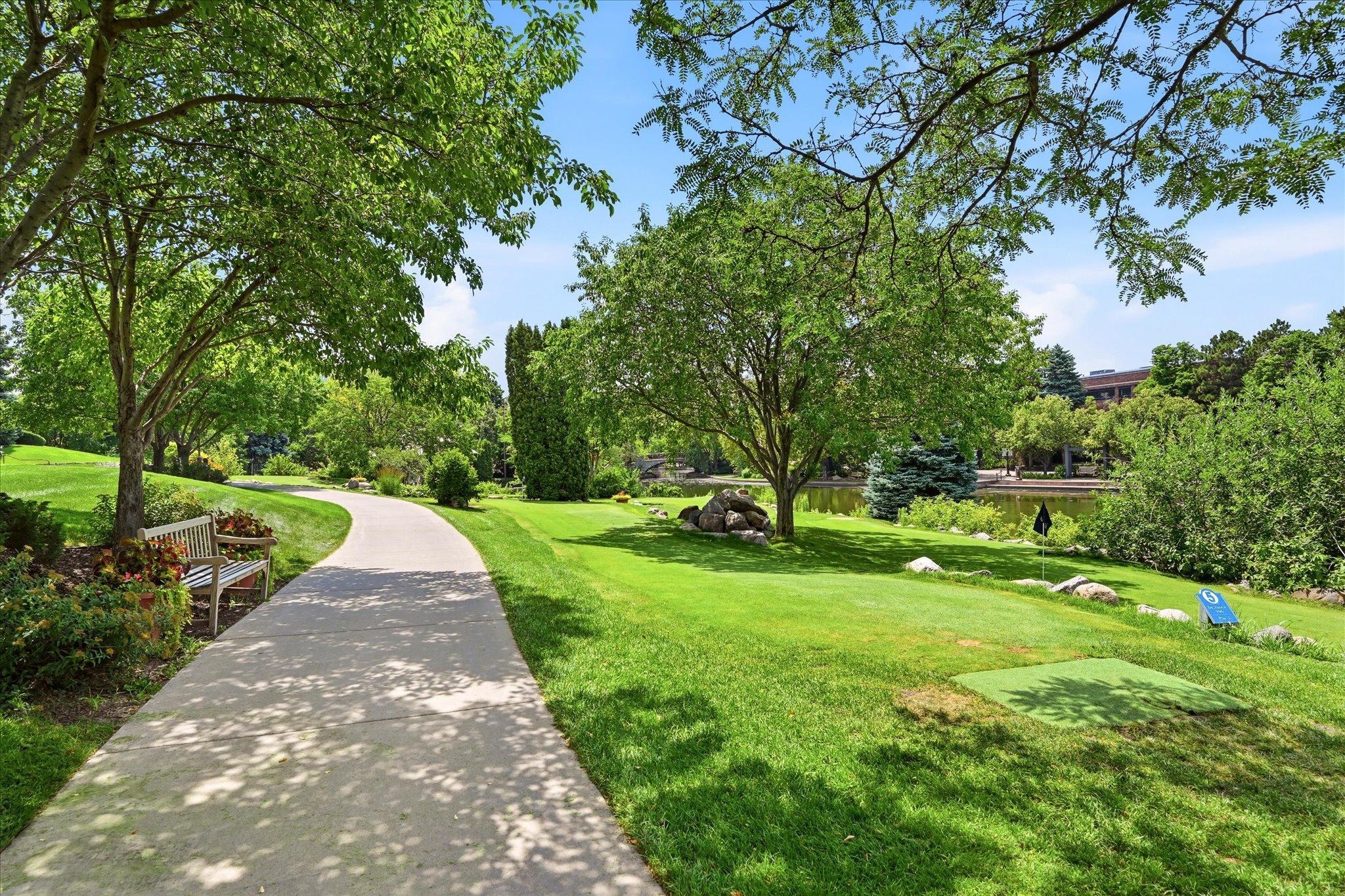 Stroll along the path.