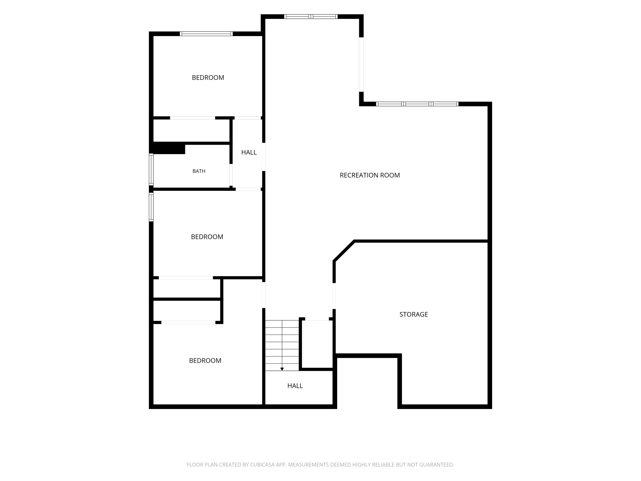 Lower level floor plan