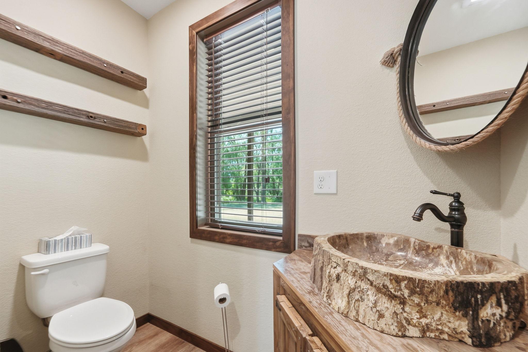 1/2 Bathroom Right Off Kitchen