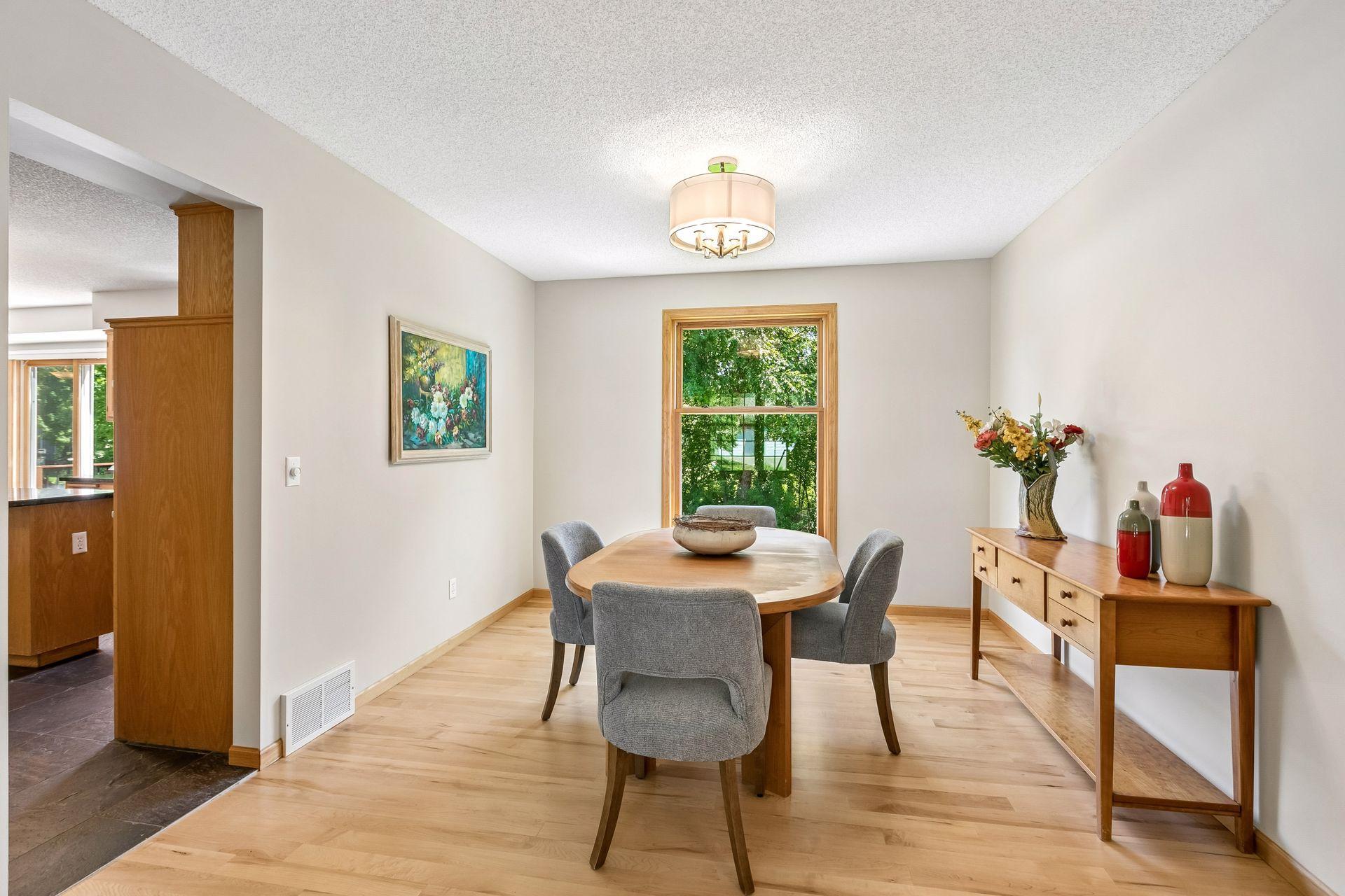 Spacious dining room