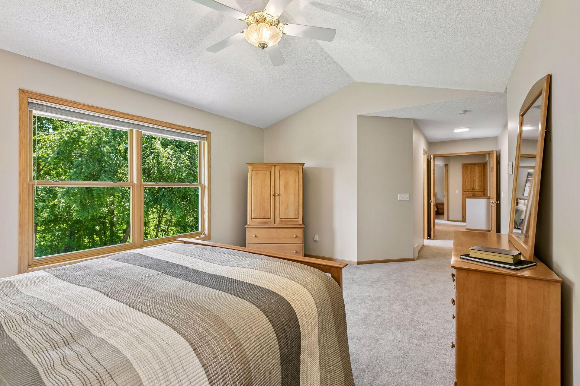 Lots of space with window view into the back yard.