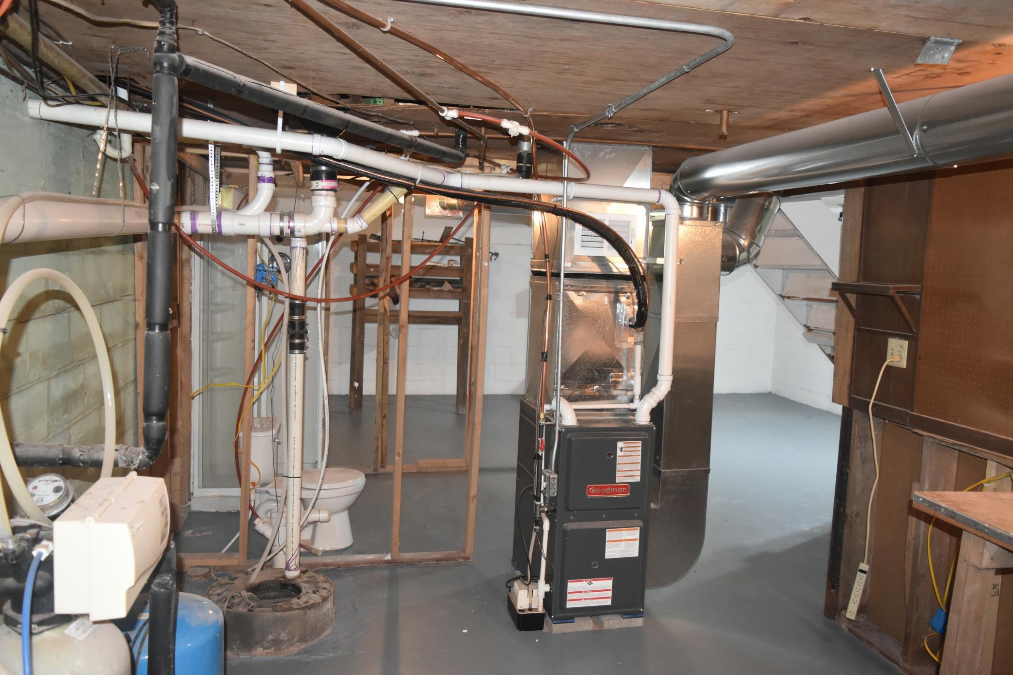 High efficiency forced air furnace