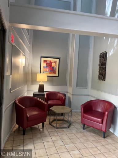 Charming interior lobby sitting space