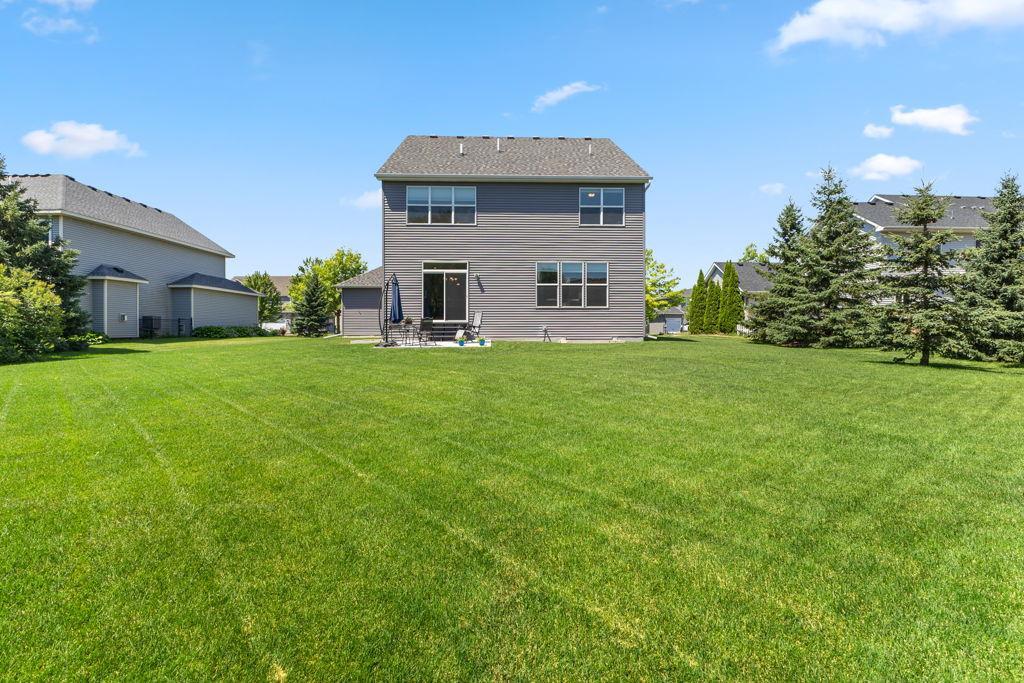 A large flat backyard for the new owners to leave as is or use it as a blank slate for your lifestyle.