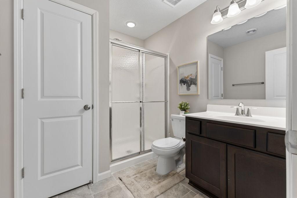 Lower level bathroom.