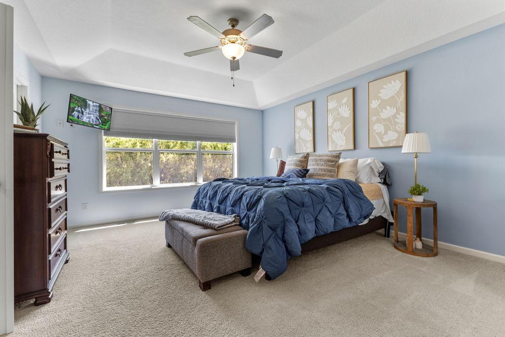 This east facing primary bedrooms comes with two walk-in closets and a bathroom people dream of!