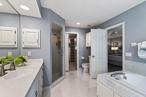 Begin each day in comfort with a spacious walk-in shower designed for effortless daily living.