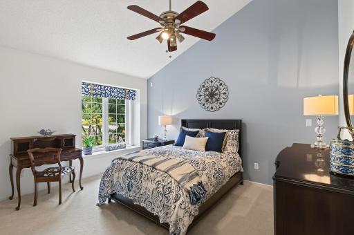 A versatile second main-level bedroom ideal for guests, a home office, or multigenerational living.