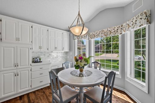The perfect gathering place for everything from morning coffee to family dinners.