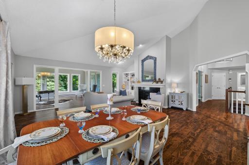 Open-concept design makes entertaining effortless.