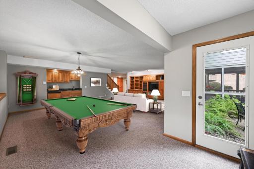 The walkout lower level creates a seamless connection between indoor comfort and outdoor living.