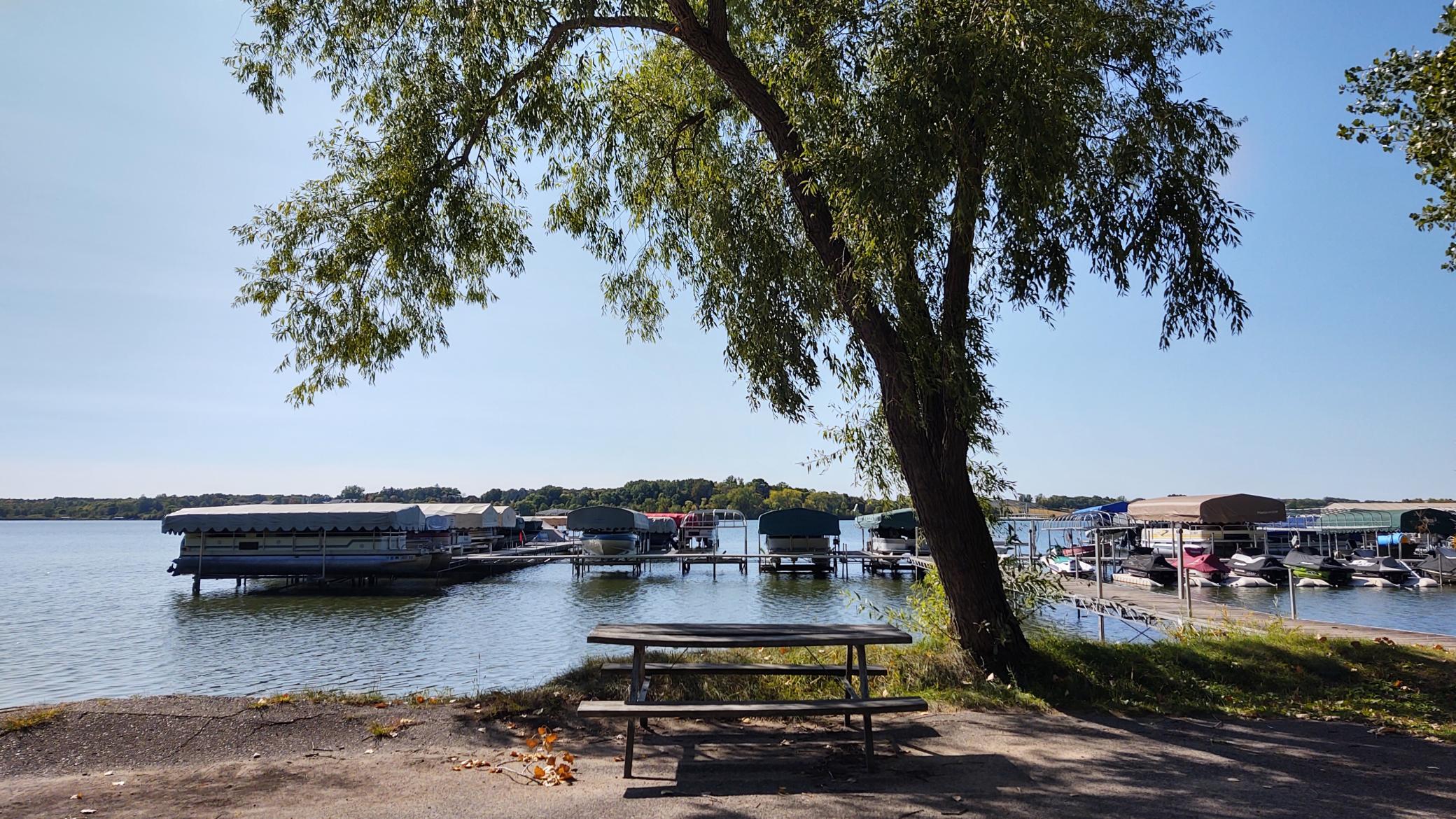 Cokato Lake RV Resort has slip rentals for $300 - bring your own lift. This cost for 2026 includes install and removal of lift (when done with everyone else) and storage of lift over 25/27 winter. Enjoy this 550 acre lake over 50' deep.