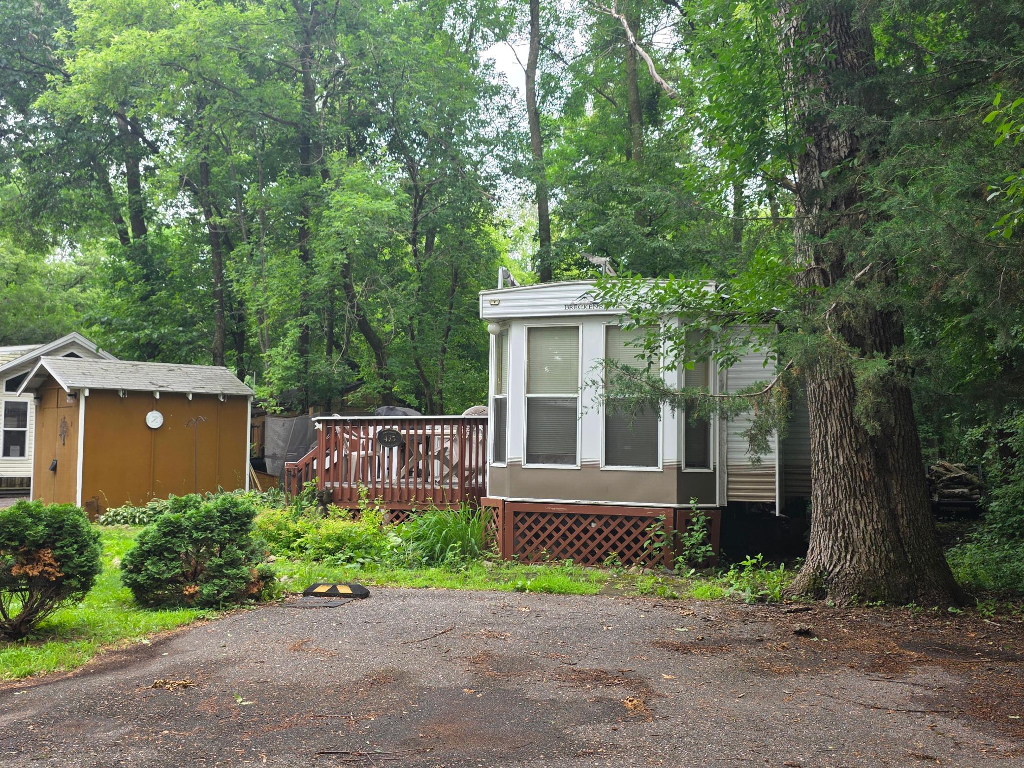 Unit 425 includes Destination RV, deck, shed and more