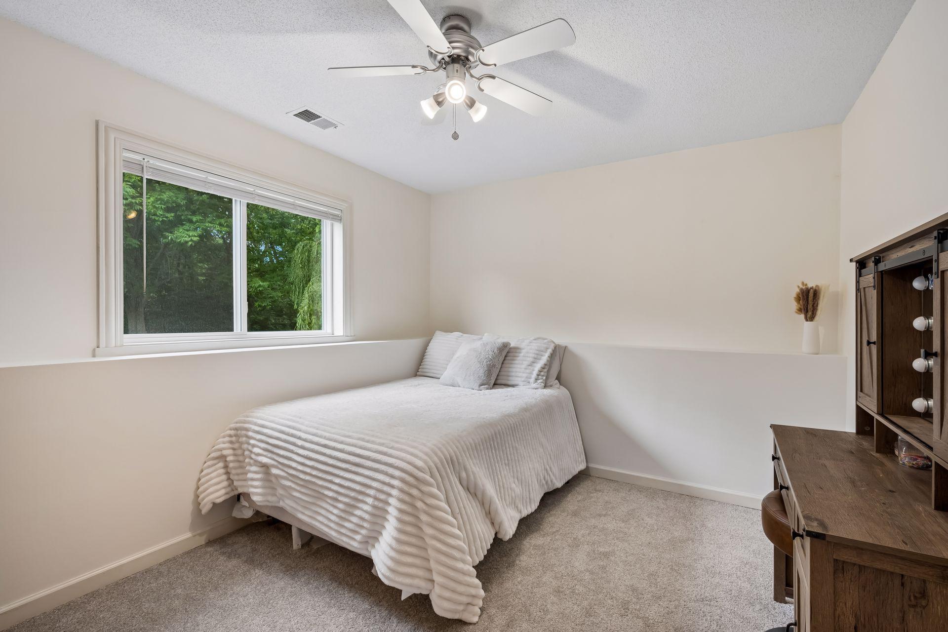 Lower bedroom. New carpet and paint