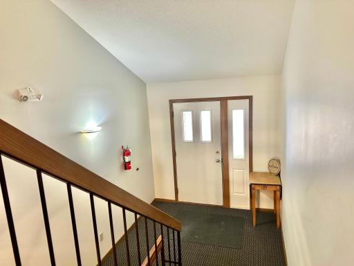 This is the entry to the building and your access to the unit is where the photo is taken from.