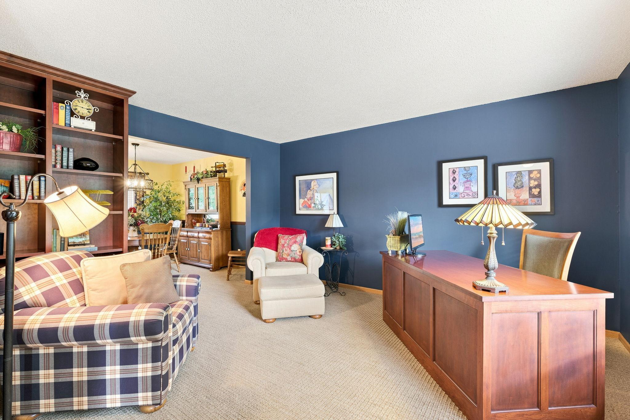 So much space in this front room for many different uses.