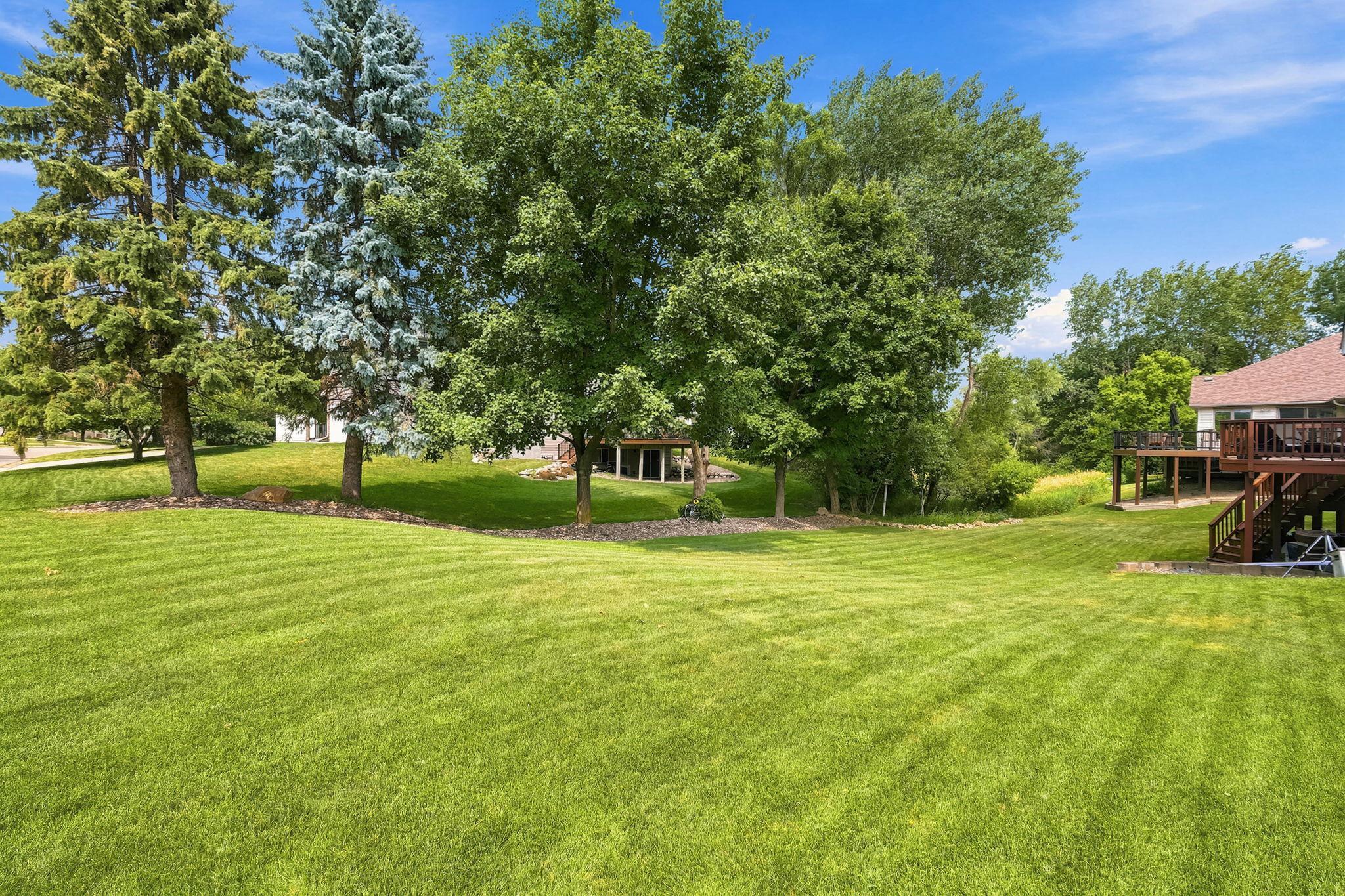 One of the largest yards in the neighborhood!