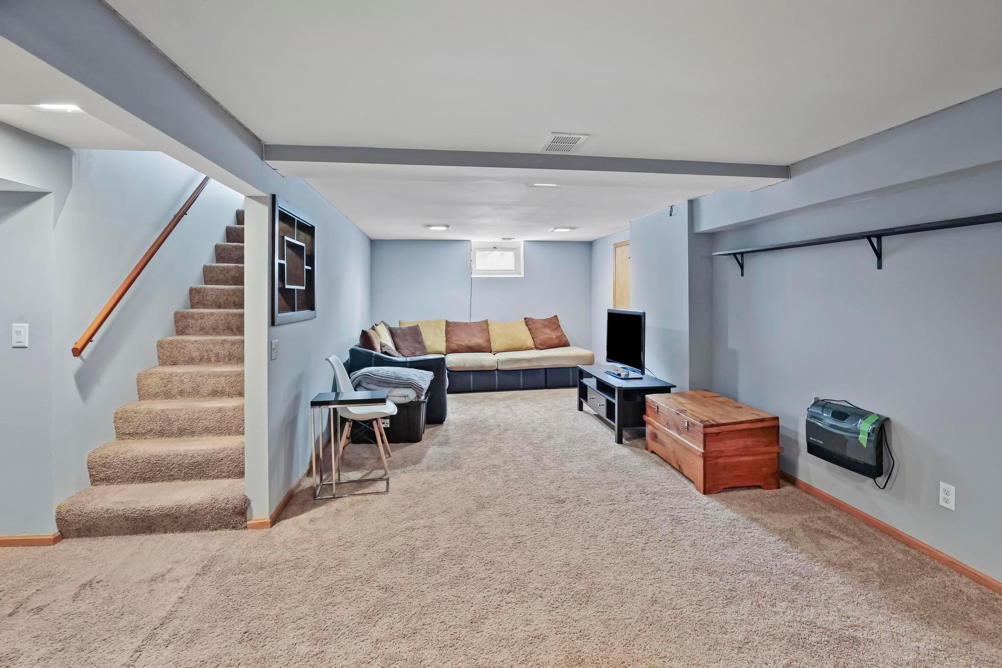 Lower level family room