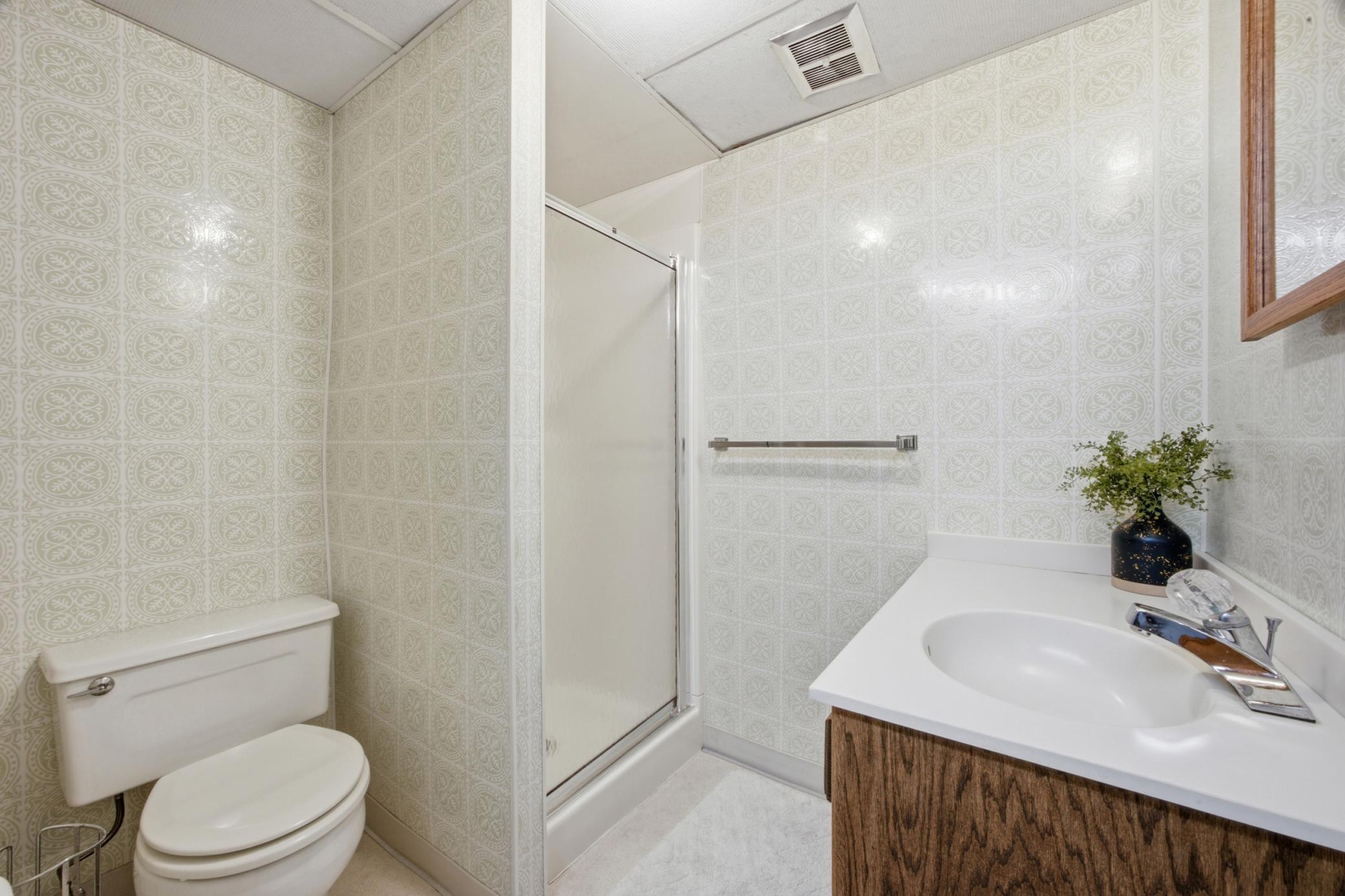 Basement bathroom