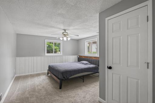 Lower level large primary bedroom