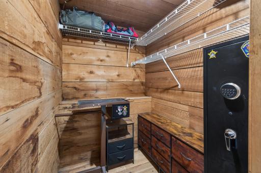 Large primary bedroom walk in closet