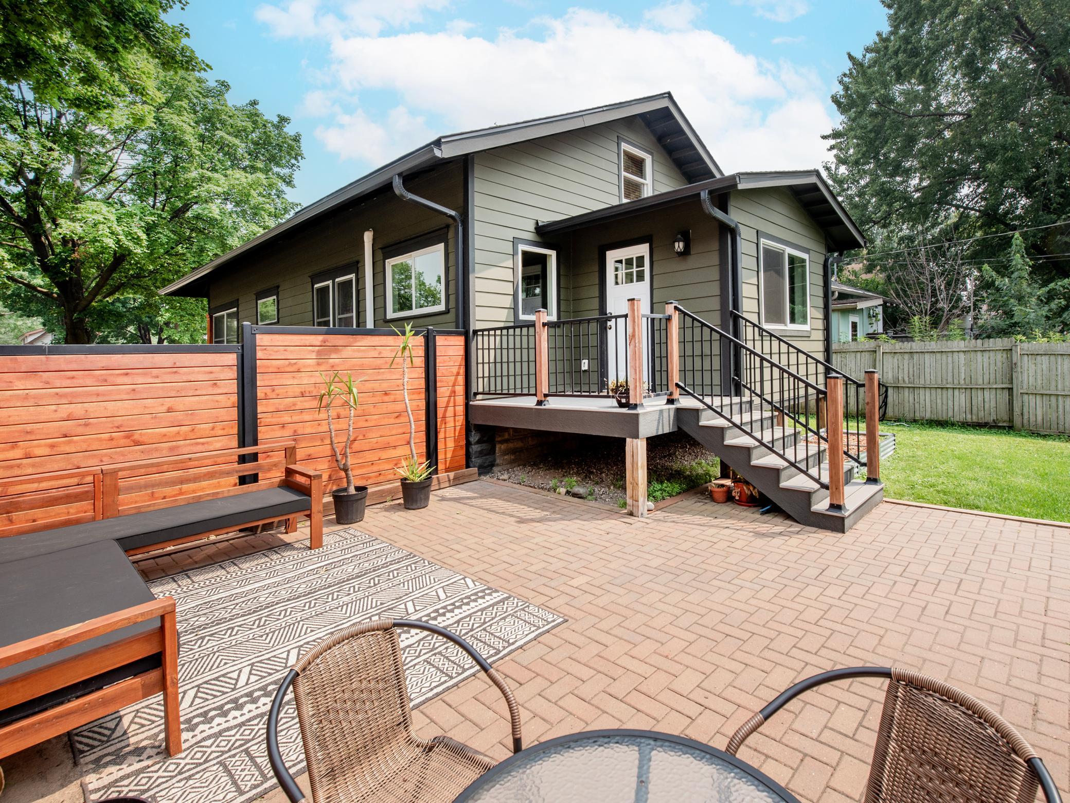 Large paver patio