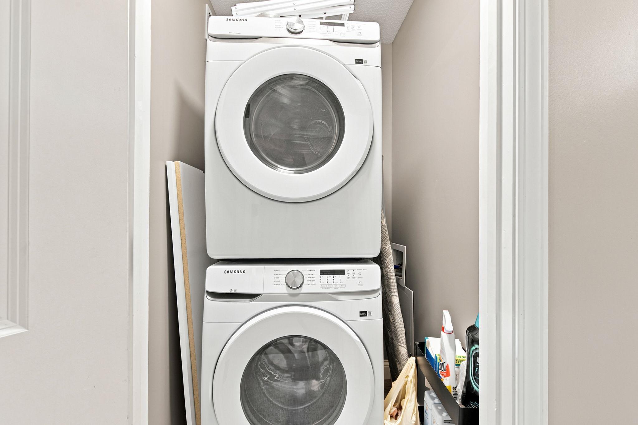 Upper Level laundry. There is an additional washer and dryer in the basement
