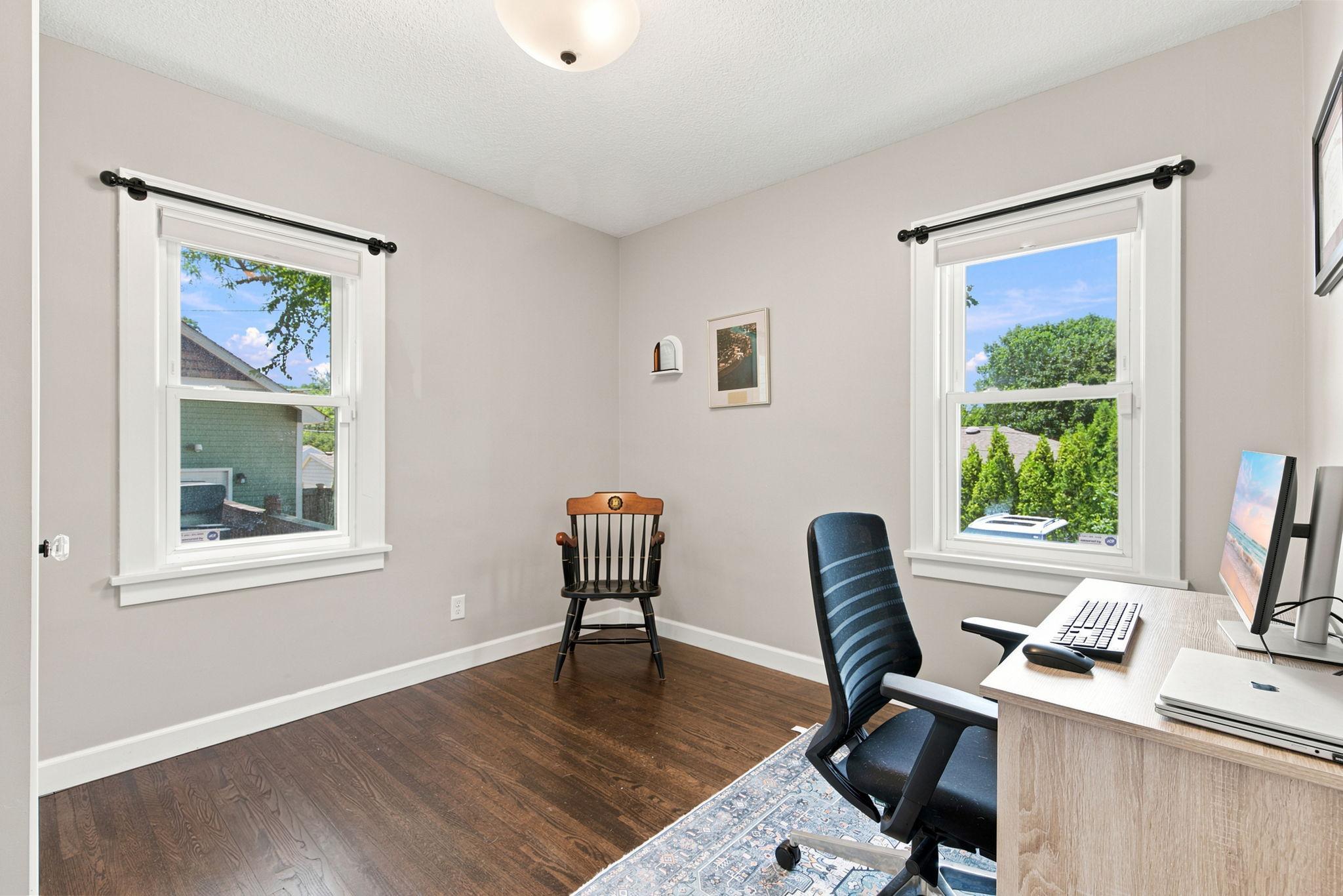 Main Floor Bedroom currently used as an office
