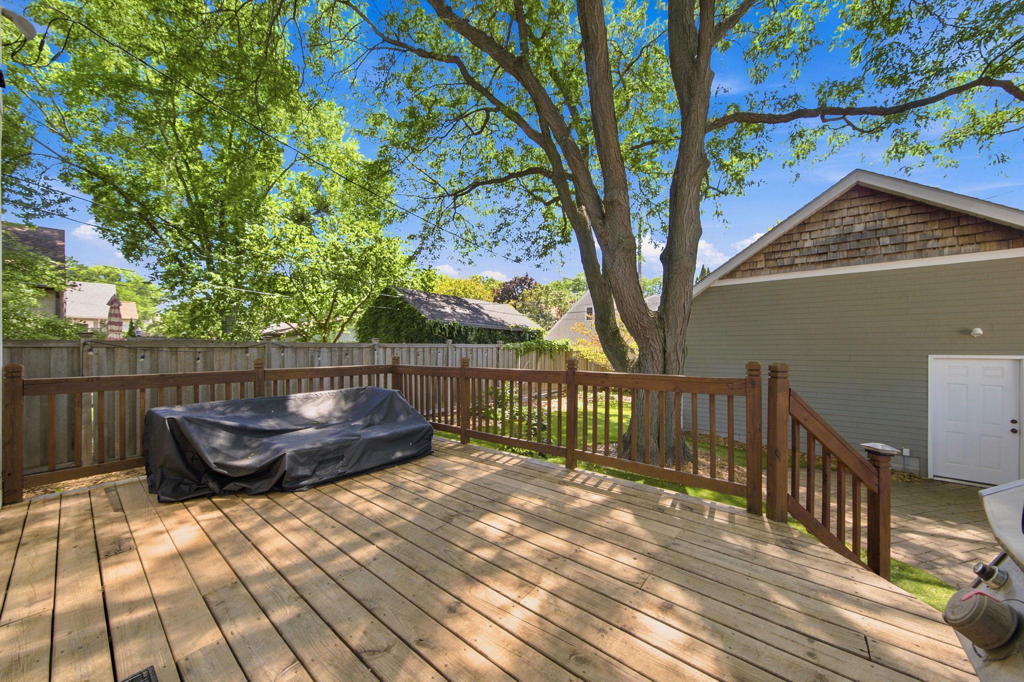 Large Deck for entertaining and relaxing