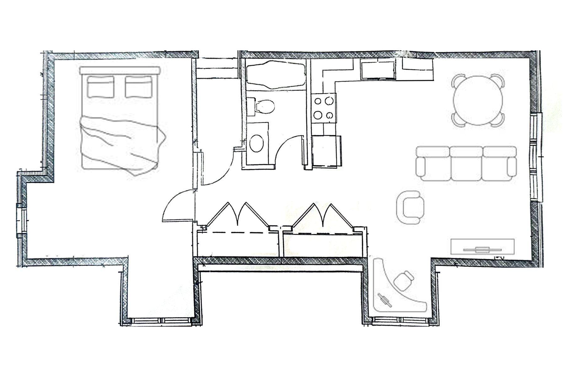 Private living area above the garage. Plumbed and ready for full kitchen. Great for extended family, live in help, and more.