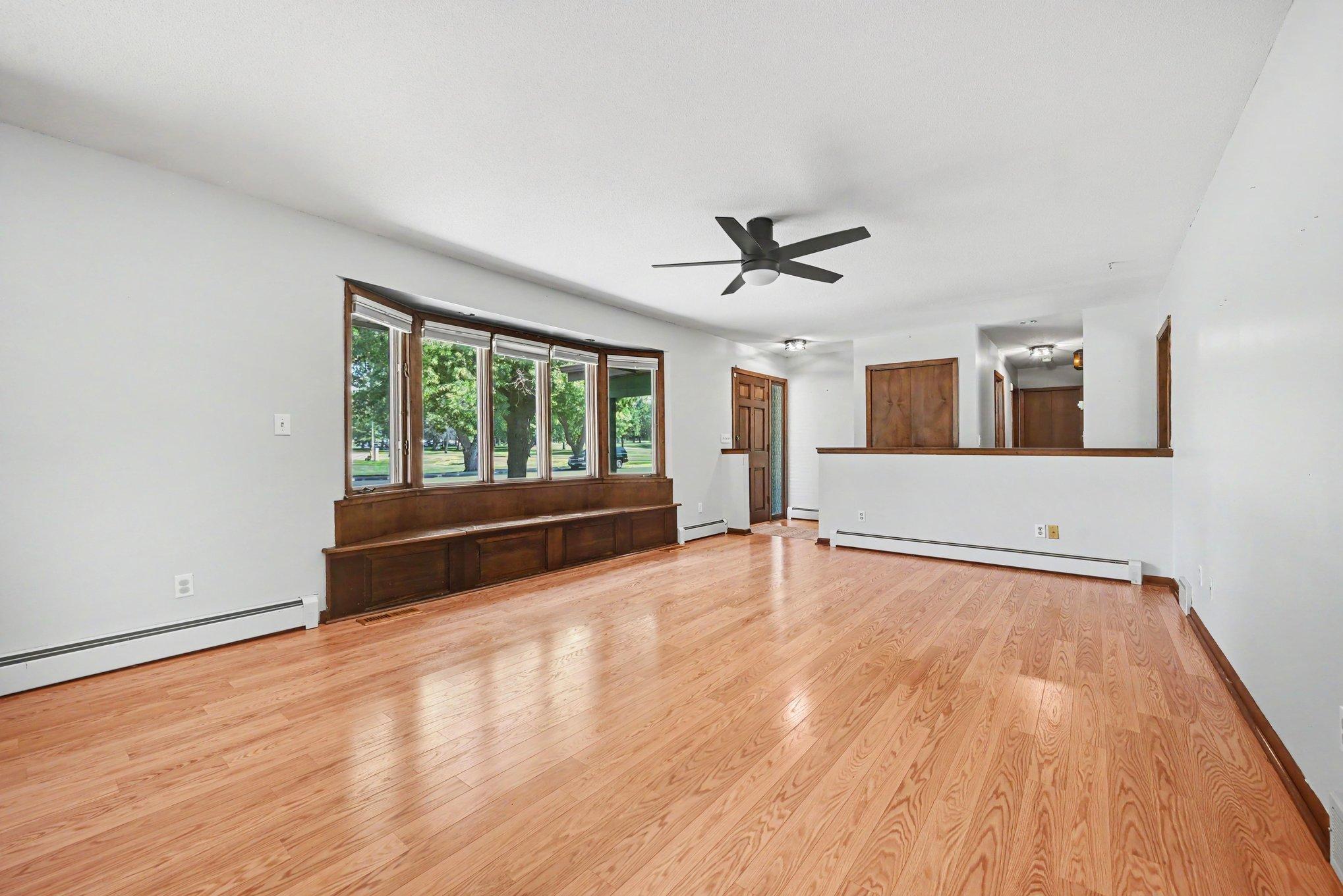 Bay window in the front living room
