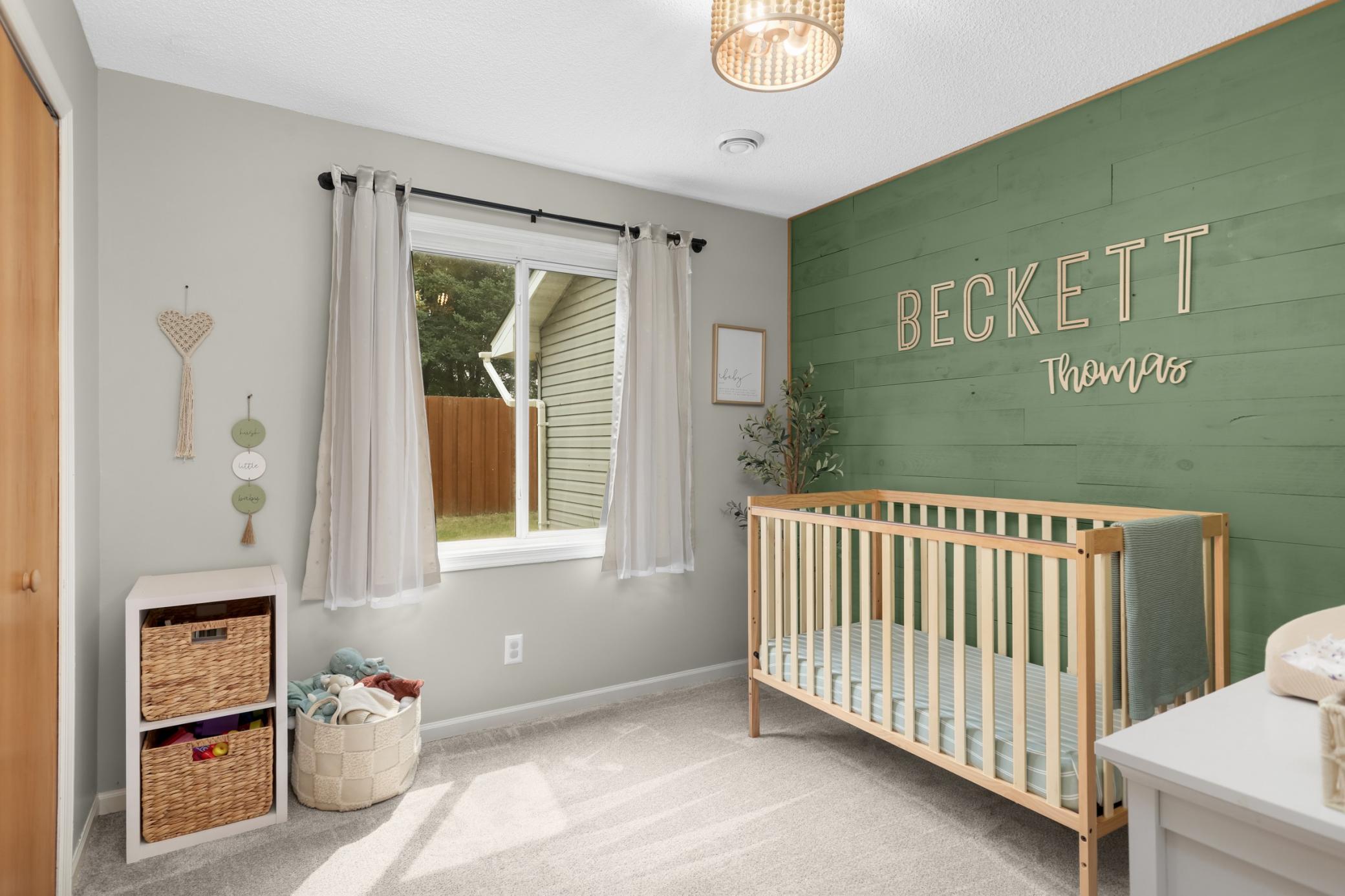 Convenient main-floor bedroom with adjacent access to the full bathroom.