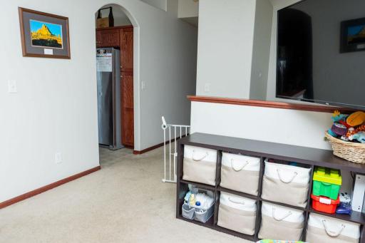 upstairs