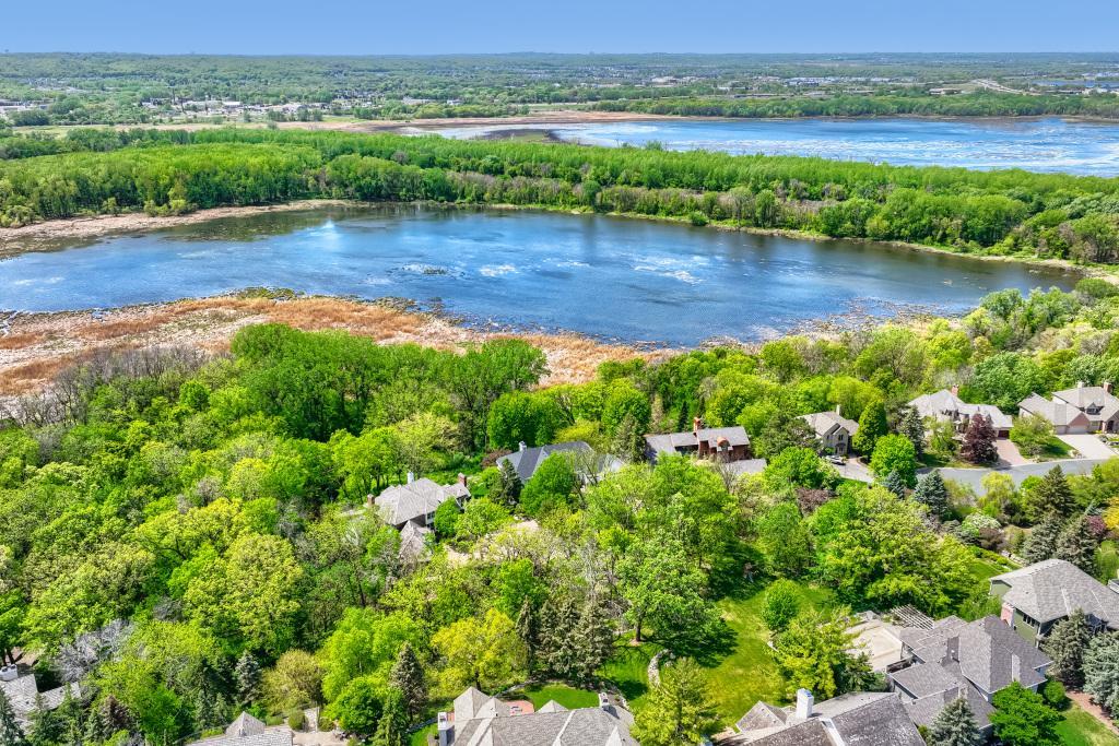 Aerial View of Wetlands/ Mn River